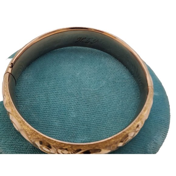 Antique Highly Detailed All Over Designed GF Bangle Bracelet Marked AAGCO 1/10 - Picture 4 of 8